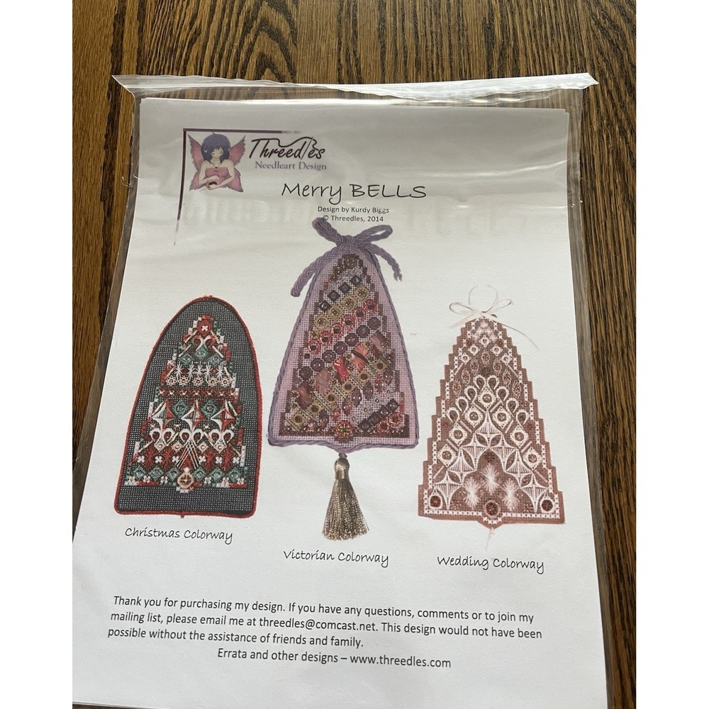 Threedles Merry Bells 2014 Kurdy‎ Biggs Pattern Beads Complete Christmas Wedding